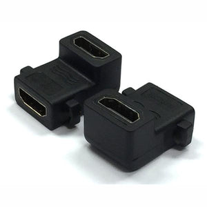 Adaptateur HDMI femele à HDMI femele à angle de 90 degrés 1080p - Simple Boutique