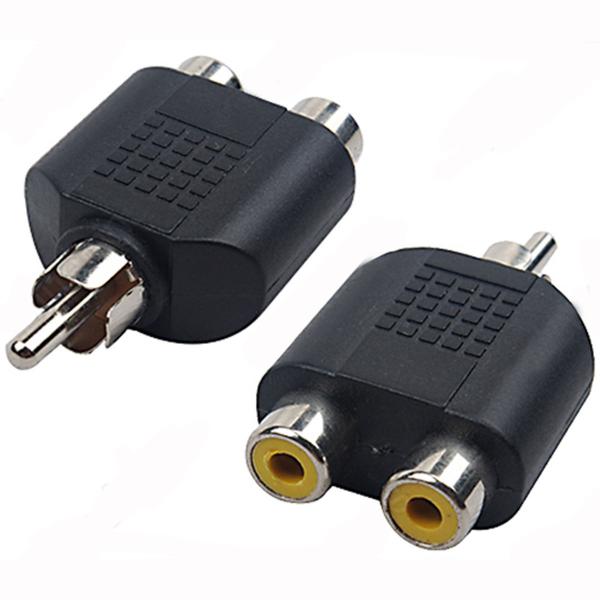 Adaptateur en "Y" pour câble audio RCA 1xM / 2xF - Simple Boutique
