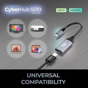 Adesso - Adaptateur USB-C à HDMI CyberHub 5010, 4K/60 Hz - Simple Boutique
