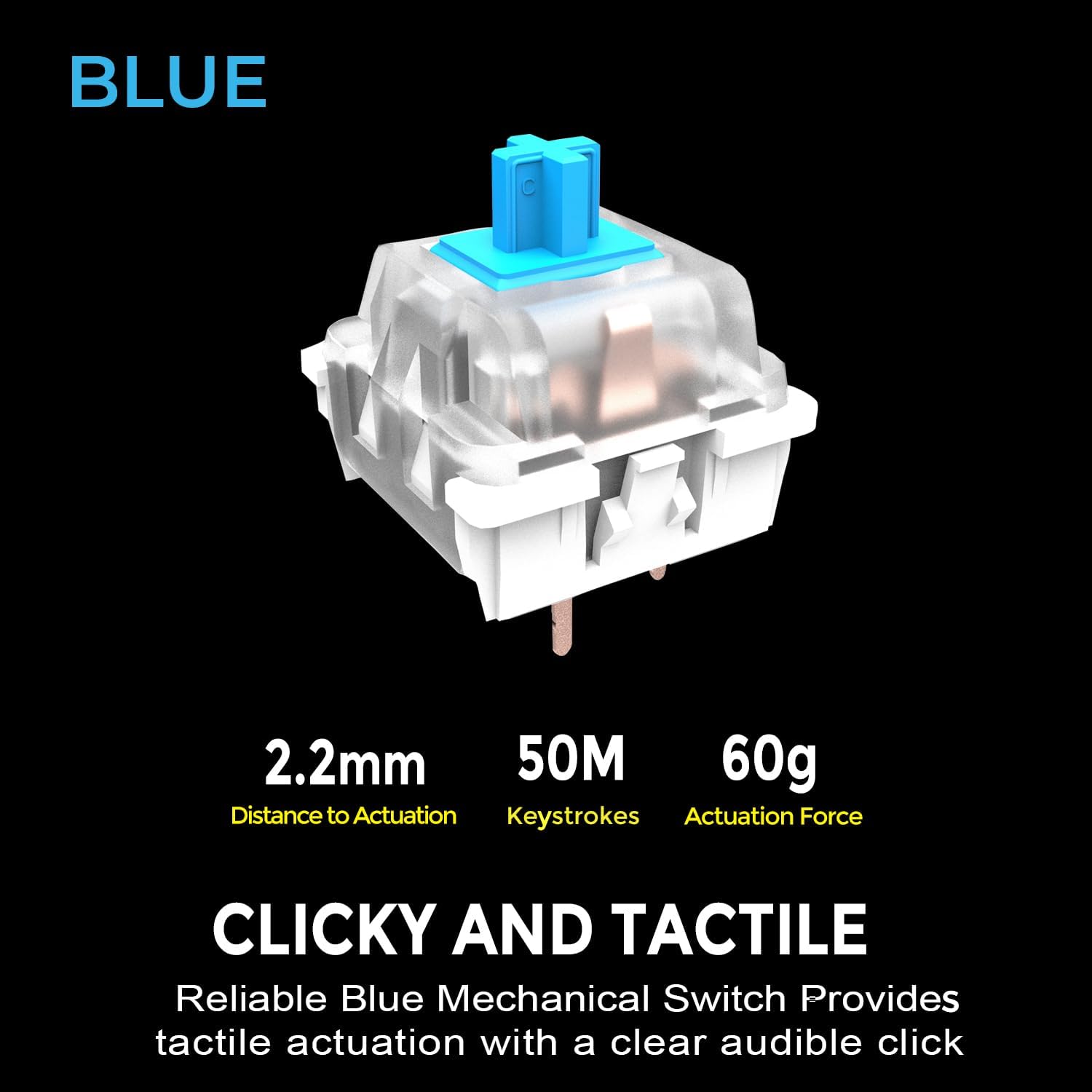 Adesso - Clavier Mécanique Filaire Compact EasyTouch 610 Avec Raccourci pour Co-Pilote, Noir - Simple Boutique