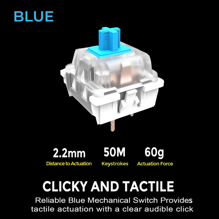 Adesso - Clavier Mécanique Filaire Compact EasyTouch 610 Avec Raccourci pour Co-Pilote, Noir - Simple Boutique