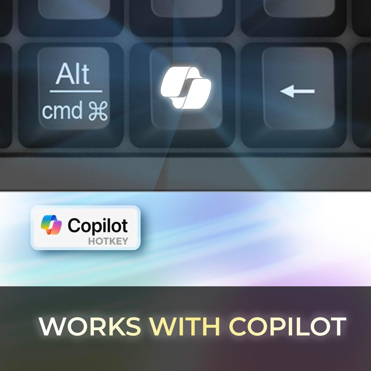 Adesso - Clavier Mécanique Filaire Compact EasyTouch 610 Avec Raccourci pour Co-Pilote, Noir - Simple Boutique