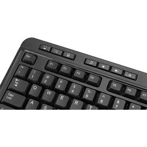 Adesso - Ensemble Clavier et Souris Sans-Fil, Antimicrobiens, Noir - Simple Boutique
