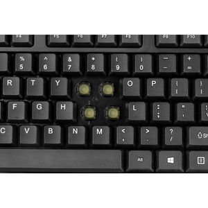 Adesso - Ensemble Clavier et Souris Sans-Fil, Antimicrobiens, Noir - Simple Boutique