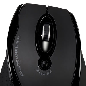 Adesso - Souris Laser Sans-Fil, Ergonomique, DPI Ajustable, Noir - Simple Boutique