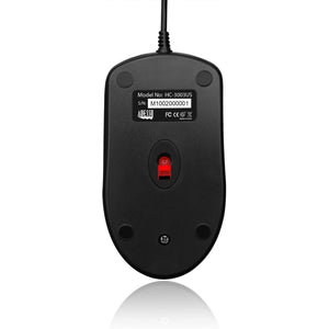 Adesso - Souris Optique Filaire à 3 Boutons, 1000 DPI, Noir - Simple Boutique