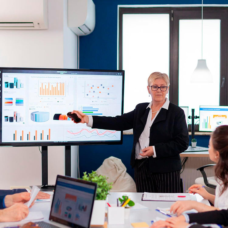 Adesso - Souris de Présentation Sans-Fil avec Pointeur Laser Intégré, Noir - Simple Boutique