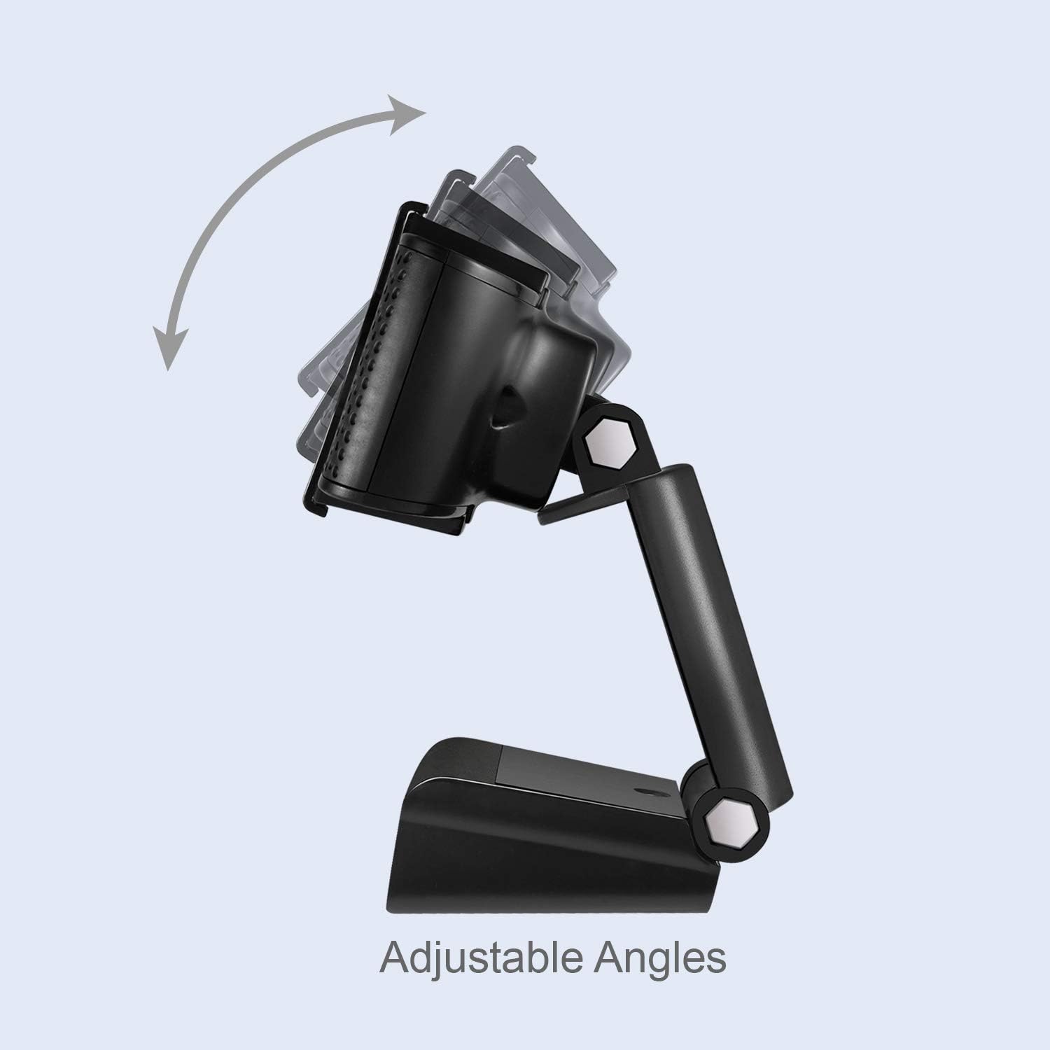 Adesso - WebCam HD 1080P, Mise au Point Automatique, Double Microphone Intégré, Bleu - Simple Boutique