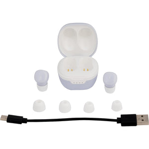 Altec Lansing - Écouteurs Sans-Fil Intra-Auriculaire NanoPods avec Boitier de Recharge, Blanc - Simple Boutique