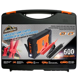 ArmorAll - Kit de Démarrage d'urgence pour Voiture avec Lampe de Poche LED et Chargeur USB - Simple Boutique