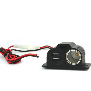 ArmorAll - Prise d'alimentation 12V avec Double USB Pour Voiture, Noir - Simple Boutique