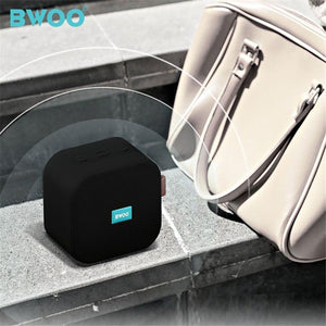 BWOO BS-54G - Haut-parleur Bluetooth 5.0 Étanche Portable Avec Cartes TF, AUX, USB, FM, Gris - Simple Boutique