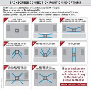 Barkan - Support de Télévision Full Motion, Pour Écran Plat ou Incurvé de 13" à 65", Maximum 40kg - Simple Boutique