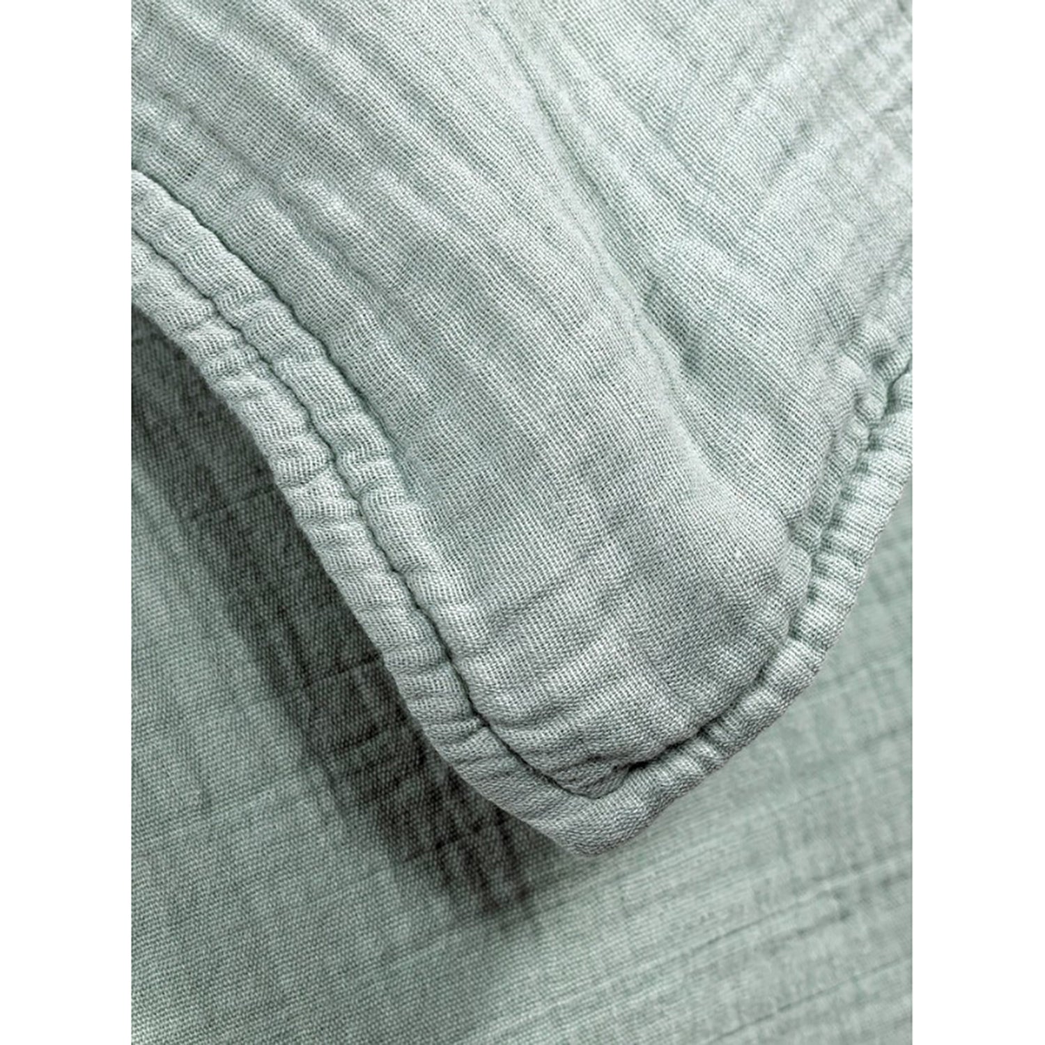 Bianca - Housse de Couette Emilia en Gaze de Coton, 100% Coton, Fait au Portugal, Celadeon (4 Grandeurs Disponibles) - Simple Boutique