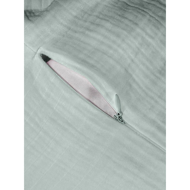 Bianca - Housse de Couette Emilia en Gaze de Coton, 100% Coton, Fait au Portugal, Celadeon (4 Grandeurs Disponibles) - Simple Boutique