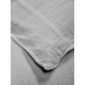 Bianca - Housse de Couette Emilia en Gaze de Coton, 100% Coton, Fait au Portugal, Perle (4 Grandeurs Disponibles) - Simple Boutique