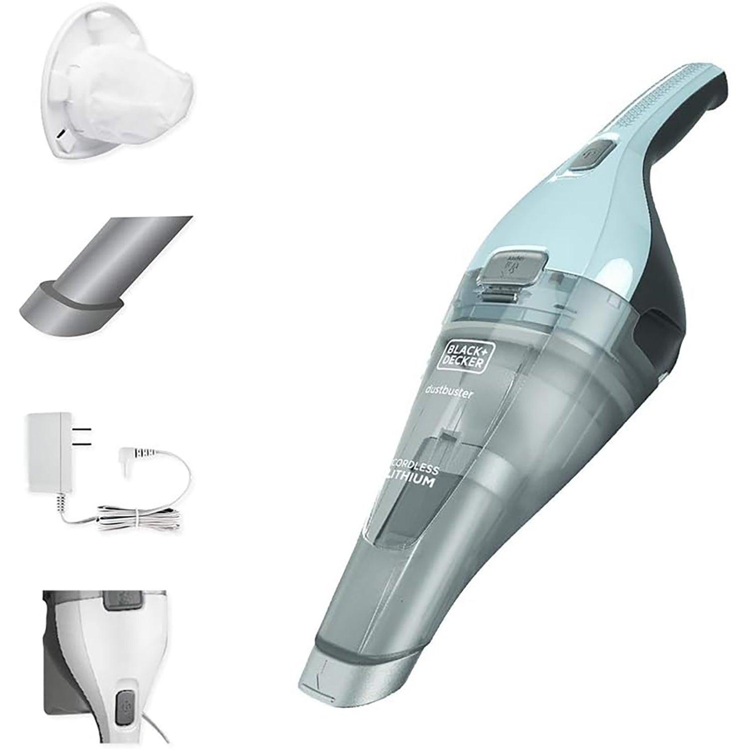 Black + Decker - Aspirateur à Main Sans-Fil Dustbuster avec Chargeur Mural - Simple Boutique