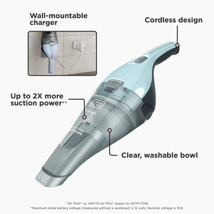 Black + Decker - Aspirateur à Main Sans-Fil Dustbuster avec Chargeur Mural - Simple Boutique