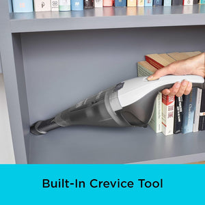 Black + Decker - Aspirateur à Main Sans-Fil avec Filtre Lavable et Chargeur Mural, Blanc - Simple Boutique