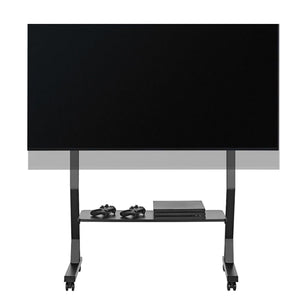Boost Industries - Support Télé sur Chariot avec Tablette, Pour Écran de 45" à 90", Noir - Simple Boutique