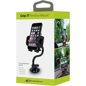 Bracketron - Support de Téléphone Grip-it Universel pour Parre-Brise de Voitre, Noir - Simple Boutique