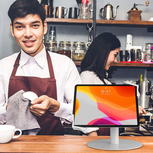 CTA Digital - Support de Tablette de 7" à 13" Robuste avec Rotation à 360 Degrés - Simple Boutique