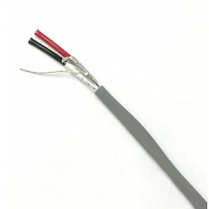 Câble de Sécurité et de Sonorisation à 2 Conducteurs, Toronné et Blindé, 18AWG, Résistance au Feu, 1000 Pieds, Gris - Simple Boutique