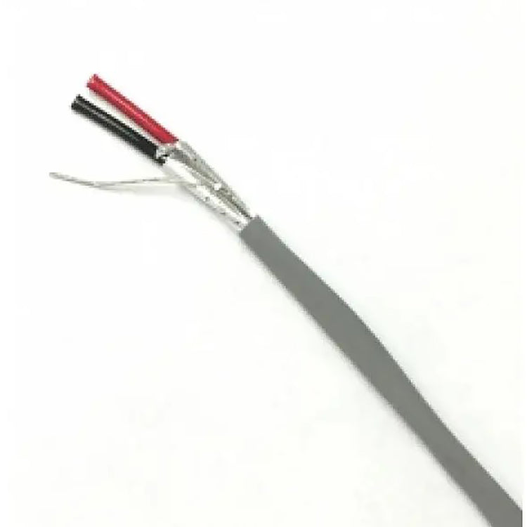 Câble de Sécurité et de Sonorisation à 2 Conducteurs, Toronné et Blindé, 18AWG, Résistance au Feu, 1000 Pieds, Gris - Simple Boutique