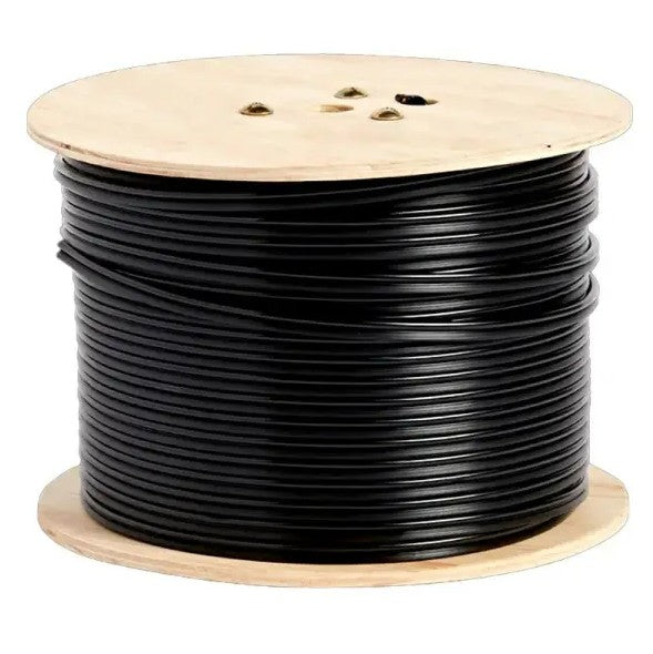 Câble d'éclairage Paysager et Haut-Parleurs à Deux Conducteurs, 14AWG, Extérieur/Enfouissement, 250pi, Noir - Simple Boutique