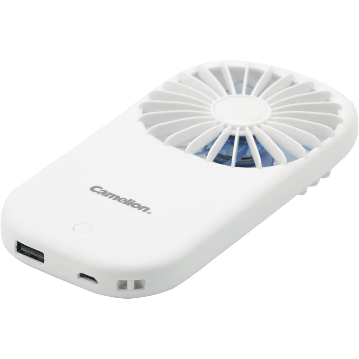 Camelion - Banque D'alimentation/Chargeur Portable 3800Mah avec Mini Ventilateur, Blanc - Simple Boutique