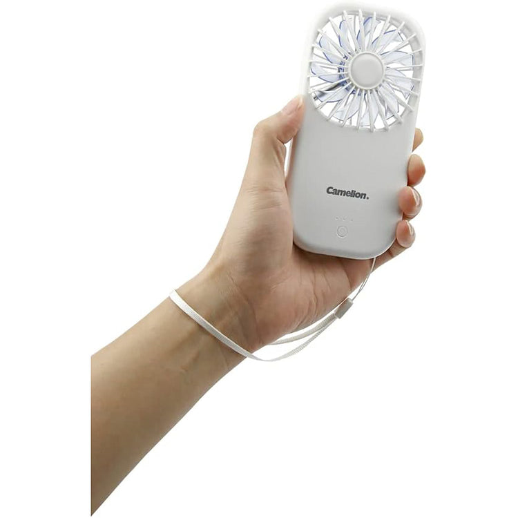 Camelion - Banque D'alimentation/Chargeur Portable 3800Mah avec Mini Ventilateur, Blanc - Simple Boutique