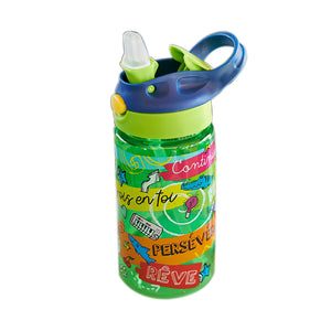 Chantal Lacroix - Bouteille d'eau « Persévérance » Pour Enfant, Vert - Liquidation Vente Finale - Simple Boutique
