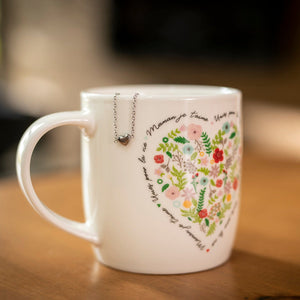 Chantal Lacroix - Duo Tasse et Bracelet en Acier Inoxydable « Maman » - Liquidation Vente Finale - Simple Boutique