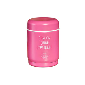 Chantal Lacroix - Thermos en Acier Inoxydable « Bon quand c'est chaud », Capacité de 12oz, Rose - Liquidation Vente Finale - Simple Boutique