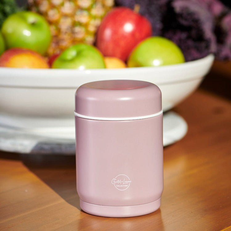 Chantal Lacroix - Thermos en Acier Inoxydable, Capacité de 12oz, Rose Ancien - Liquidation Vente Finale - Simple Boutique