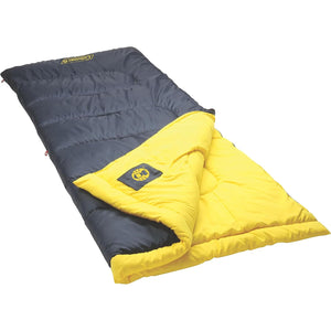 Coleman - Sac de Couchage Palmetto, Isolant ThermoTech, Jusqu'à 5 °C, Bleu et Jaune - Simple Boutique