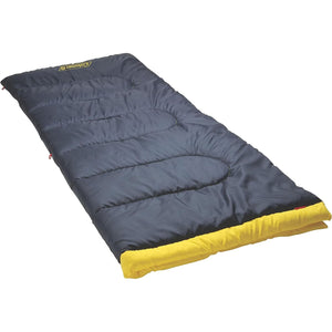 Coleman - Sac de Couchage Palmetto, Isolant ThermoTech, Jusqu'à 5 °C, Bleu et Jaune - Simple Boutique