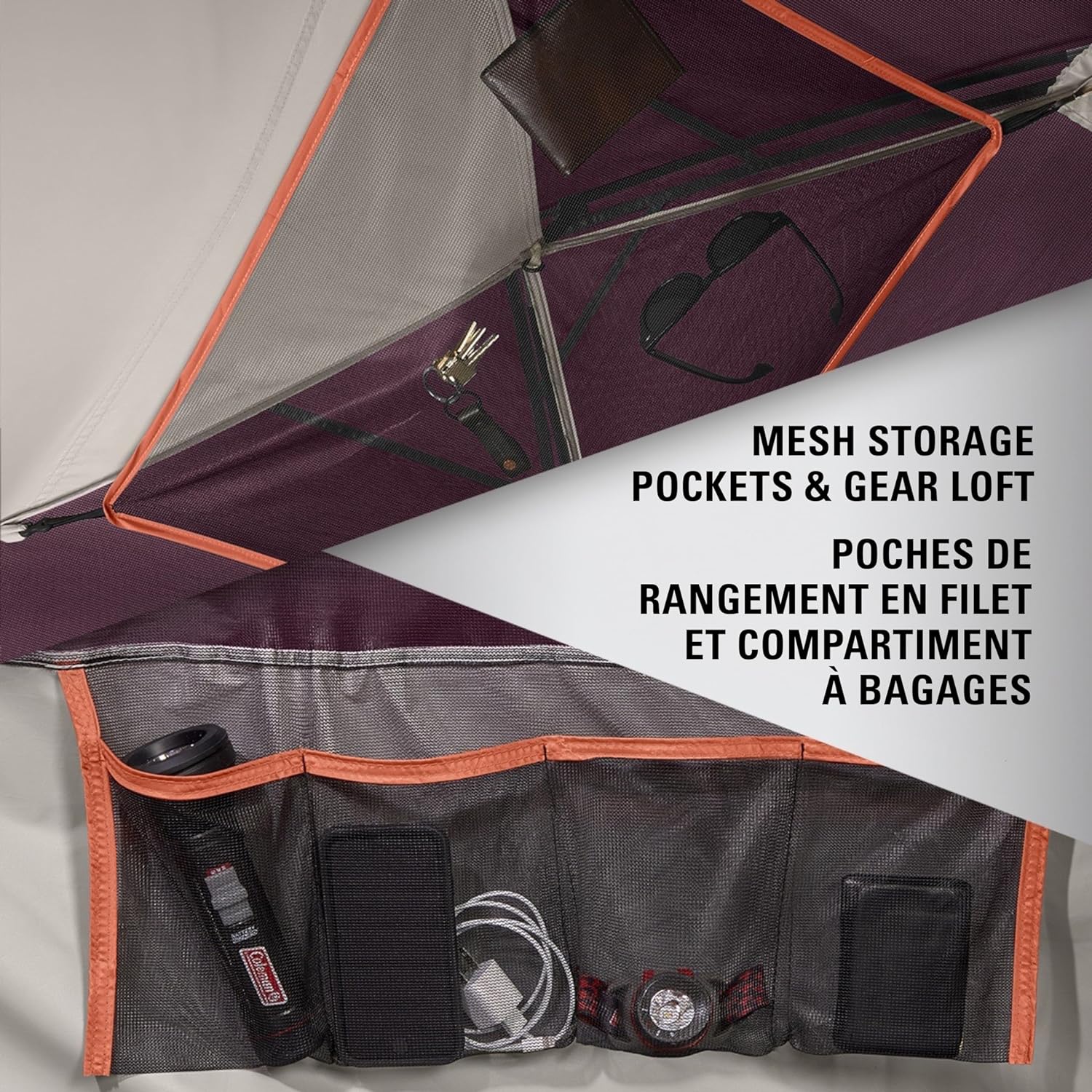 Coleman - Tente de Camping SkyDome pour 4 Personnes, Installation en 5 Minutes, Mûre - Simple Boutique