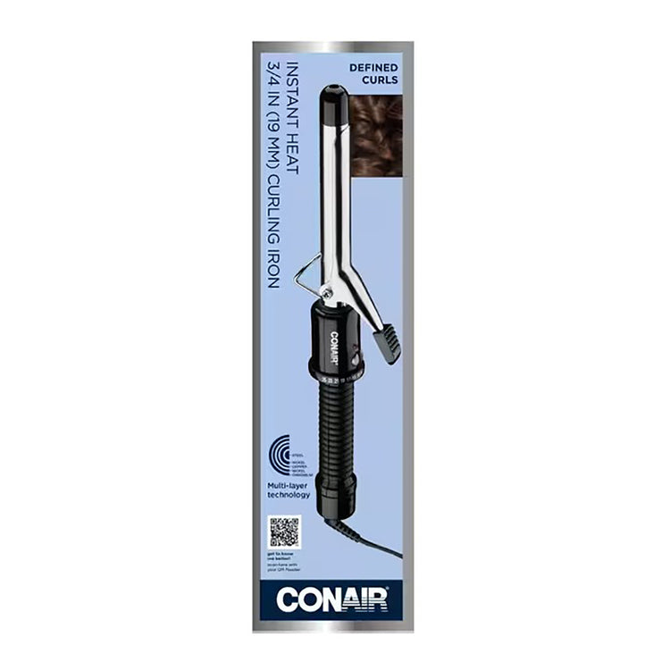 Conair - Fer à Friser à Chaleur Instantané, Baril de 1.9 cm, Noir - Simple Boutique