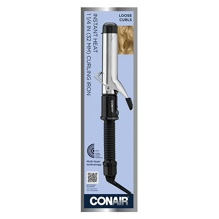 Conair - Fer à Friser à Chaleur Instantané, Baril de 3.2 cm, Noir - Simple Boutique