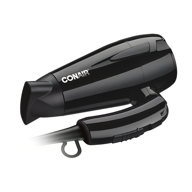 Conair Sèche-Cheveux Compact avec Poignée Pliable, Moteur de 1875 Watts, Noir - 5549NC - Simple Boutique