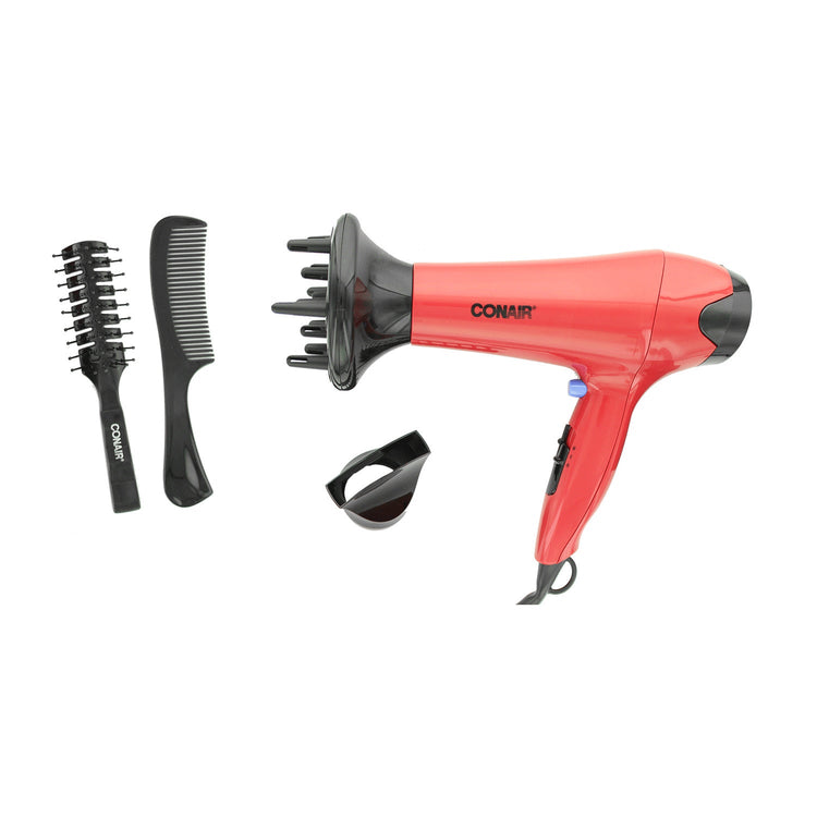 Conair Sèche-cheveux en Tourmaline - Puissant de 1875 Watts Rouge - 253XRNC - Simple Boutique