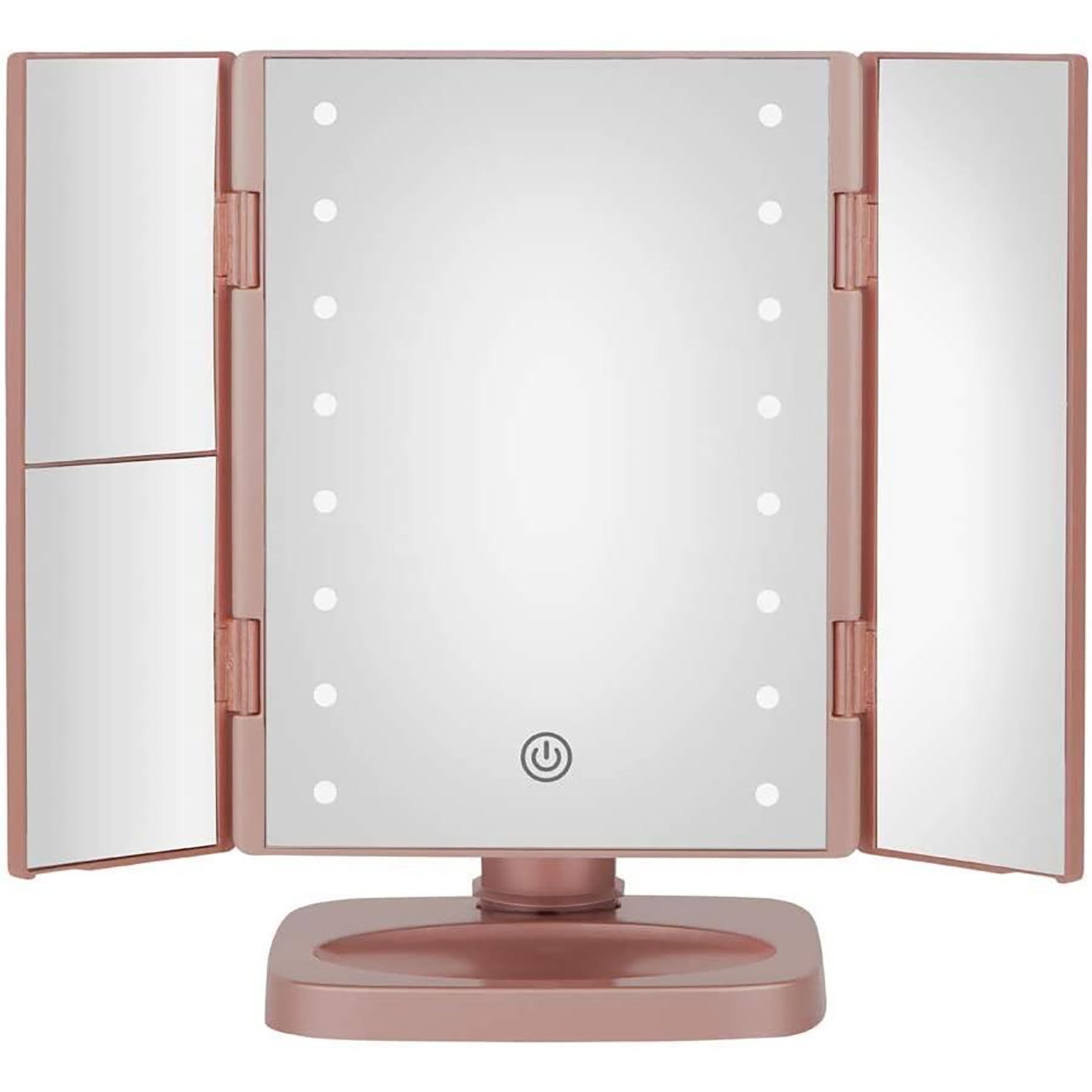 Conair TGBE90C - Miroir de Maquillage à Trois Volets avec Éclairage LED, Rose - Simple Boutique