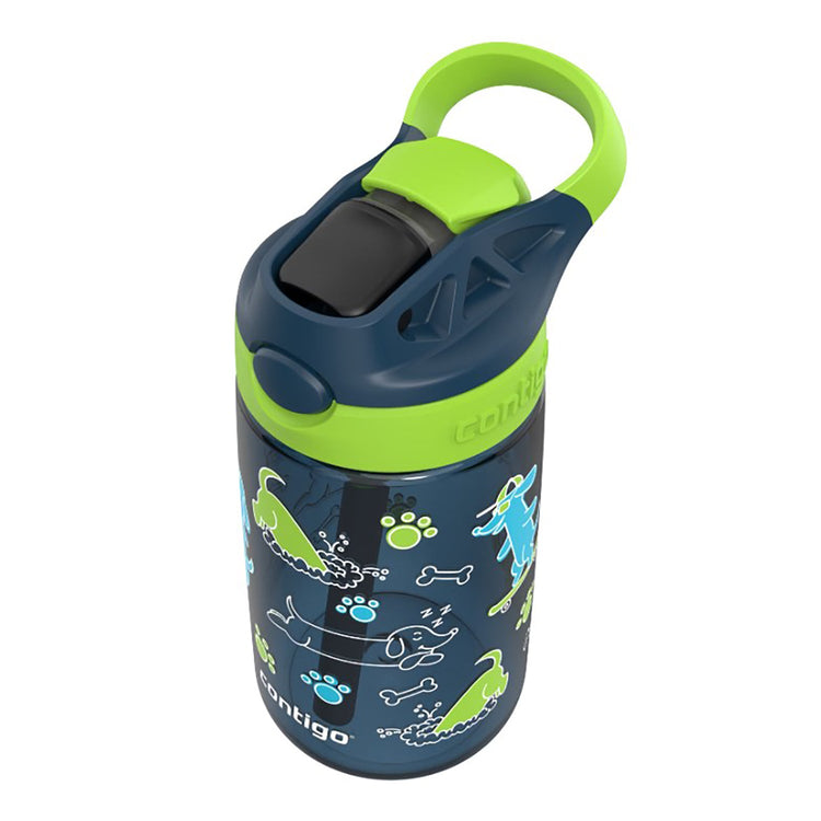 Contigo - Bouteille d'eau Pour Enfant, Couvercle Anti-fuite, Capacité de 414ml, Motif de Chien - Simple Boutique
