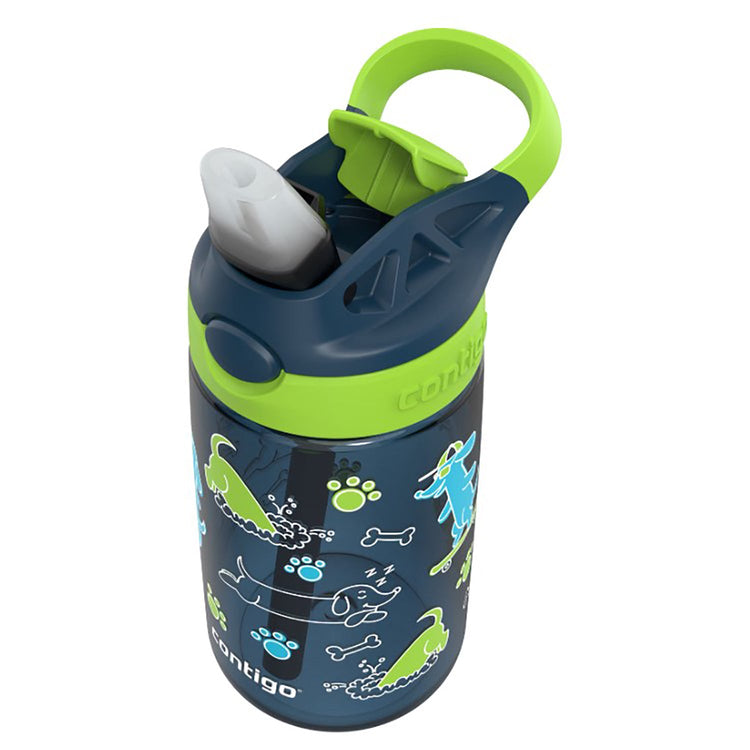 Contigo - Bouteille d'eau Pour Enfant, Couvercle Anti-fuite, Capacité de 414ml, Motif de Chien - Simple Boutique