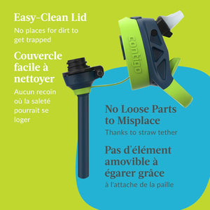 Contigo - Bouteille d'eau Pour Enfant, Couvercle Anti-fuite, Capacité de 414ml, Motif de Chien - Simple Boutique