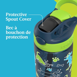 Contigo - Bouteille d'eau Pour Enfant, Couvercle Anti-fuite, Capacité de 414ml, Motif de Chien - Simple Boutique