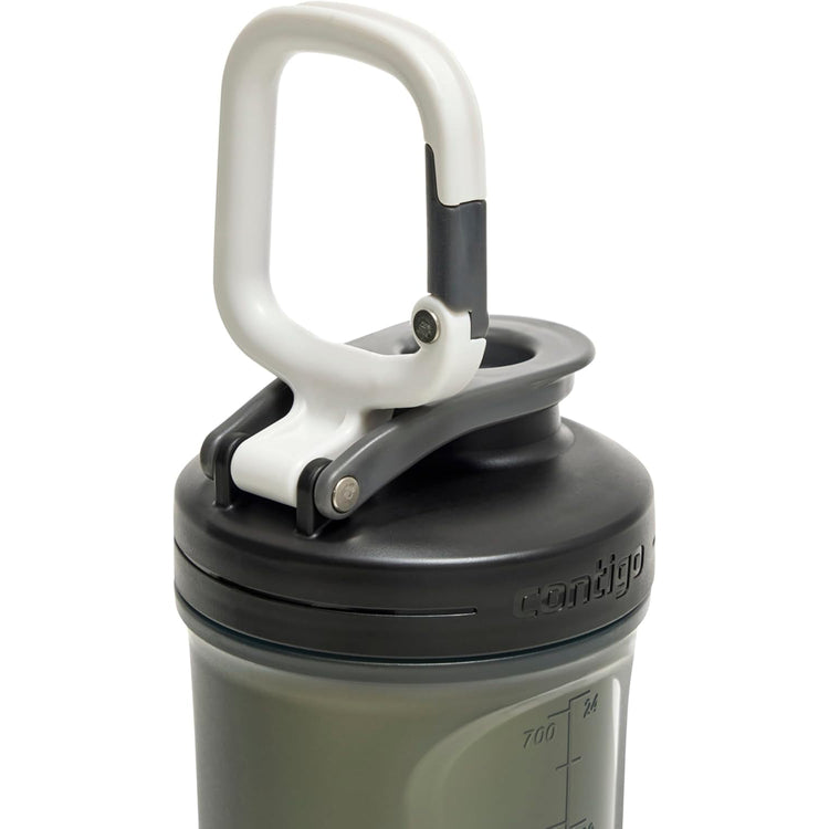 Contigo - Bouteille d'eau Sport / Shaker pour Protéines, Couvecle Anti-fuite, Capacité de 828ml, Vert - Simple Boutique