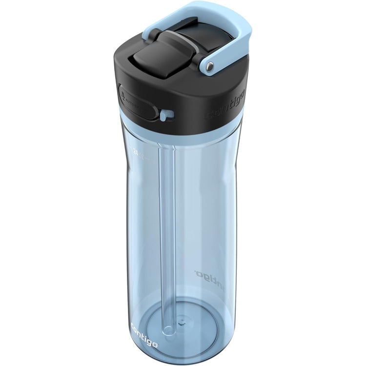 Contigo - Bouteille d'eau avec Couvercle Anti-fuite et Verrouillage, Sans BPA, Capacité de 709ml, Bleu - Simple Boutique