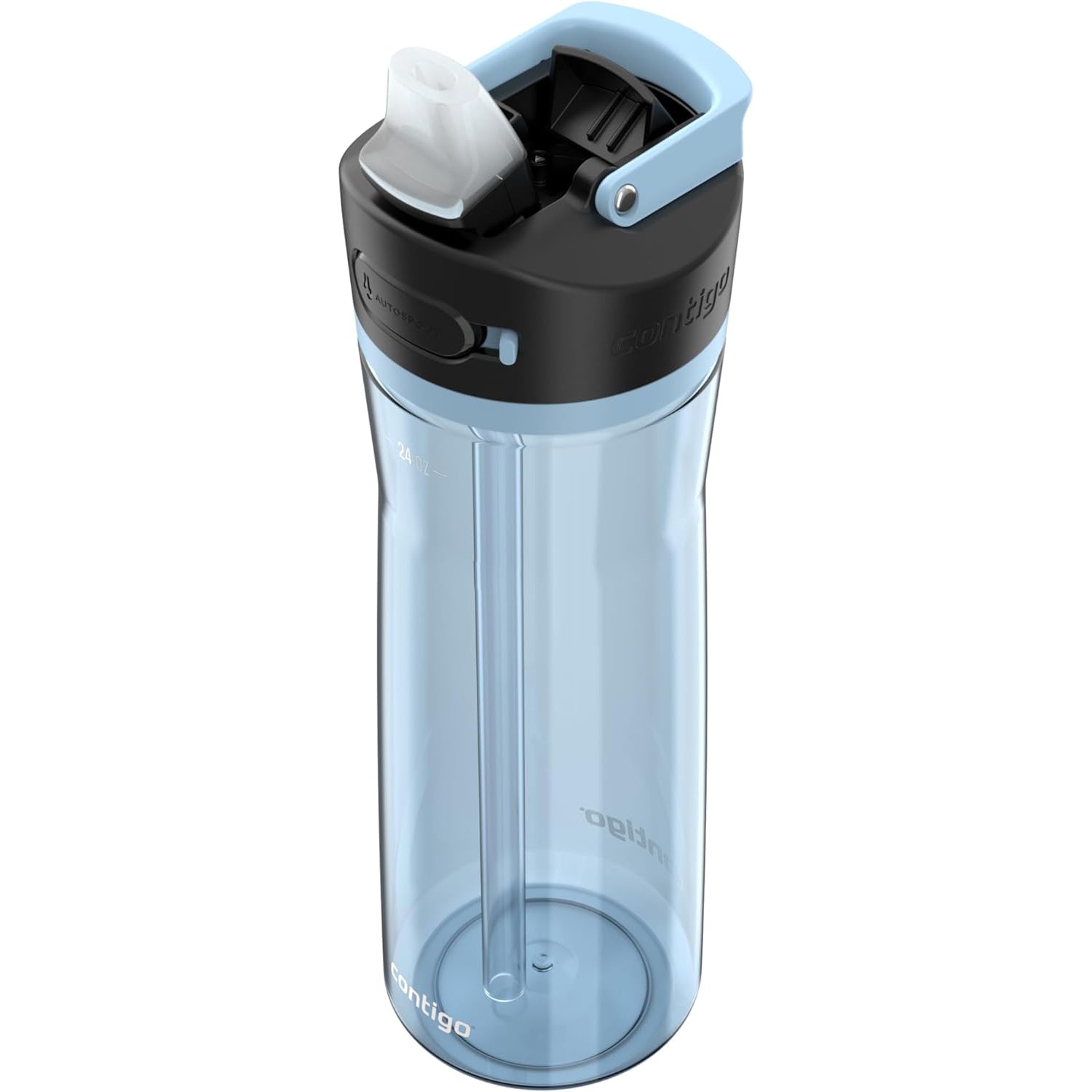 Contigo - Bouteille d'eau avec Couvercle Anti-fuite et Verrouillage, Sans BPA, Capacité de 709ml, Bleu - Simple Boutique